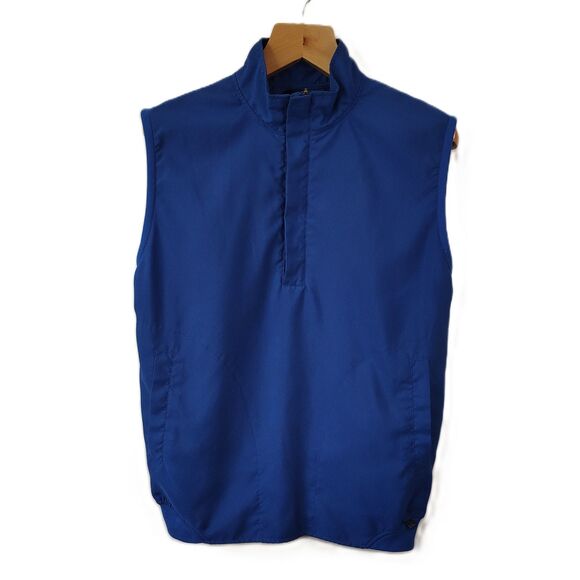 Zero Restriction WINDBREAKER Small Men's Blue Half Zip Lightweight Vest - Picture 1 of 6